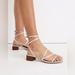 Madewell Shoes | Madewell Size 9 Women’s Sandals The Brigitte Lace-Up Silver Leather | Color: Silver | Size: 9