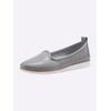 Slipper ANDREA CONTI, Damen, Gr. 38, grau (hellgrau), Glattleder, Leder, sportlich, Schuhe