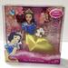 Disney Other | Disney Princess Snow White And Friends Poseable Doll And Animal Figures Nib | Color: White | Size: Os