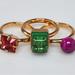 Louis Vuitton Jewelry | Louis Vuitton Green Crystal Ring | Color: Gold/Green | Size: Medium