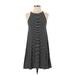 Old Navy Casual Dress - A-Line Crew Neck Sleeveless: Black Print Dresses - Women's Size X-Small