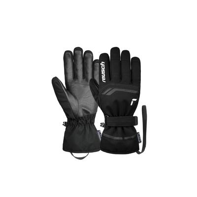 Skihandschuhe REUSCH "Primus R-TEX XT", Damen, Gr. 10, schwarz-weiß (weiß, schwarz), 85% Polyester, 15% Polyurethan, mehrfarbig, klassisch, Handschuhe, sehr warm, wasserdicht und atmungsaktiv Image