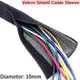 Manchon de Câble Blindé de 10mm avec Bande Velcro Isolation en Nylon Gaine SFP Anti-fuite