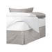 The Tailor's Bed Morningside Bed Skirt in White | 15 H x 72 W x 84 D in | Wayfair MRN-LIN-BSK-CK-15