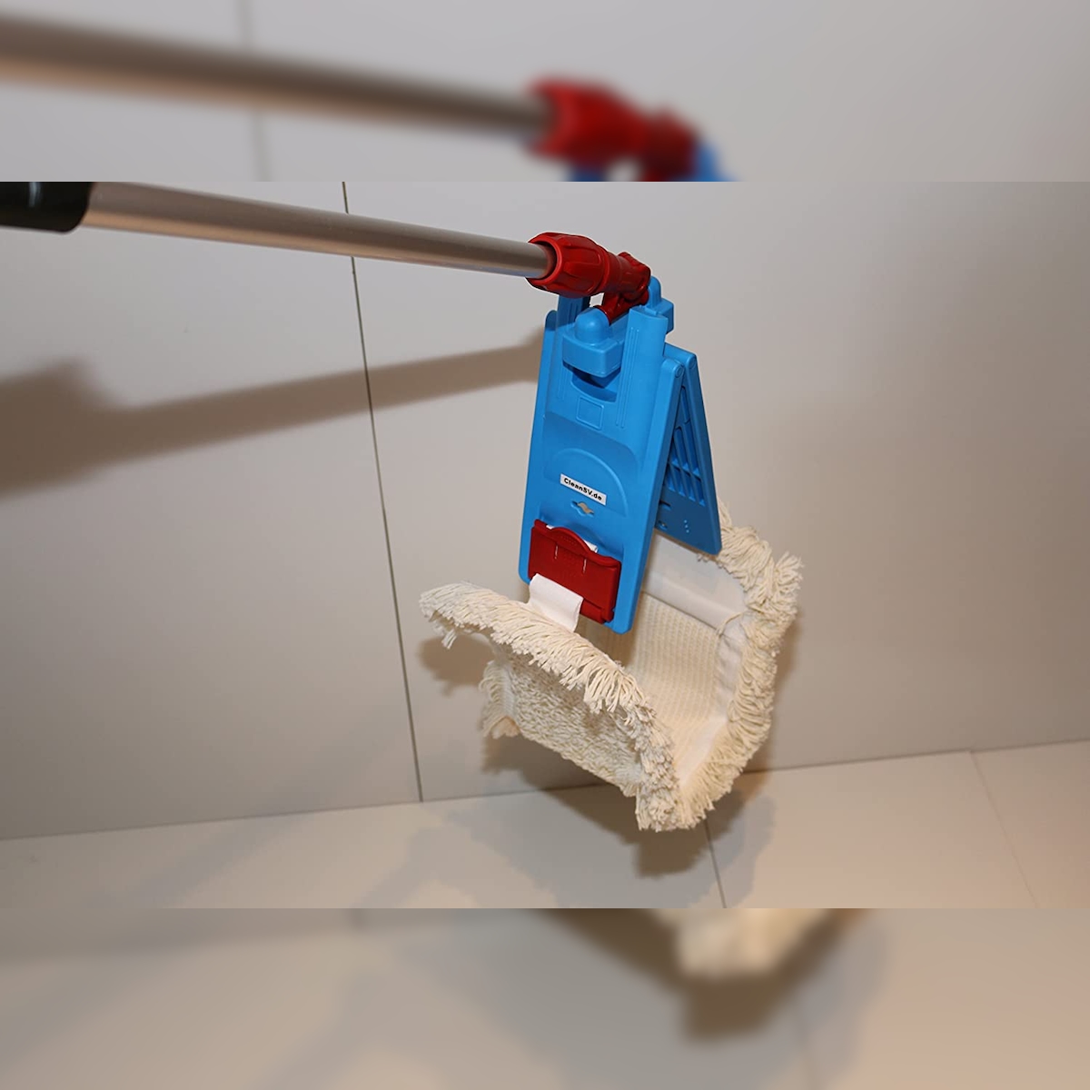 CleanSV Laschenmop Wischset Profi 50 cm Kunststoff Wischwagen Putzwagen Wischset Image