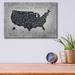 Trinx Riveting USA Map by James Wiens - Unframed Painting Plastic/Acrylic | 12 H x 16 W x 0.13 D in | Wayfair 4C646667205247CBB173335E22F05EB0