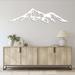 Loon Peak® Mount Shasta - Metal Wall Art in Gray/Black | 9.5 H x 35 W x 0.12 D in | Wayfair 289302B5786C4FCA8B4AAC8A468ED457