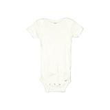 Gerber Short Sleeve Onesie: White Print Bottoms - Size 4Toddler