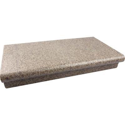 Ammonit Keramik - Florentinerschenkel Spaltplatte 24 x 13 x 4 cm schiefergrau-bunt Spaltplatte Image
