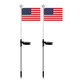 Solar American Flag Lights 7 Color Solar Lights Outdoor Garden Decorative 2PK Garden Lights Solar Powered Waterproof IP65 July 4th Decorations for Outside Yard Patio Lawn Garden Decor