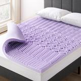 2 Inch 5-Zone Memory Foam Mattress Topper with Lavender Infusion