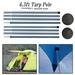 6.5ft Canopy Tarp Pole Tent Support Rods Adjustable Camping Awning Pole Beach Shelter Replacement Poles