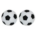 2pcs Black and White Foosball Table Football Indoor Tabletop Game (32mm)