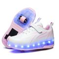 YUNICUS Kids Roller Skates USB Chargable LED Light Up Shoes 2 Wheel Skate Sneaker Best Gift for Boys Girls Birthday Thanksgiving Christmas Day