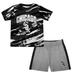 Infant Black/Heather Gray Chicago White Sox Stealing Homebase 2.0 T-Shirt & Shorts Set