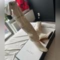 Gucci Shoes | Authentic Cream Thigh High Gucci Boots | Color: Cream | Size: 7.5