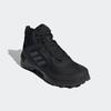 Wanderschuh ADIDAS TERREX "TERREX AX4 MID GORE-TEX", Gr. 44, schwarz (core schwarz, carbon, grau four), Synthetik, Textil, sportlich, Schuhe, wasserdicht
