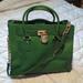 Michael Kors Bags | Michael Michael Kors Hamilton Green Tote Bag | Color: Green | Size: Os