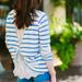 Anthropologie Sweaters | Anthropologie Blue And White Striped Sweater | Color: Blue/White | Size: S