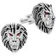 HAWSON Vintage Lion Head Cufflinks for Men with Gift Box, Gold Silver Black Tone Cuff Links for Men's Dress Shirts and French Cuff Shirts, Metal, not known