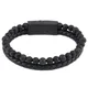 Humanic Maxhematie-Bracelets perlés pour hommes bracelet en cuir tressé perle naturelle bracelet