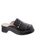 ALL BLACK Kiltie Stud Mule - Womens Euro 38 US 7.5 Black Slip On Medium