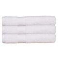 Lot de 3 maxi draps de bain 100x150 cm 500 gr/m2 blanc