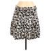 Ann Taylor LOFT Casual Skirt: Tan Houndstooth Bottoms - Women's Size 2