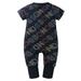 Aayomet Winter Jumpsuit For Baby Girl Unisex Baby Boys Girls Romper Solid Color Long Sleeve Jumpsuit Clothes Black 0-6 Months