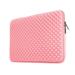 LLAYOO 15 Inch Laptop Sleeve Diamond Foam Shock Resistant Neoprene Padded Case Fluffy Lining Protective Zipper Cover Carrying Bag Compatible with 15.4 MacBook Pro Touch Bar A1707 A1990(Pink)