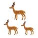 Deer Reindeer Figurine Figure Sculpture Statue Table Fawn Forest Display Christmas Figurines Family Cake Topper Animals