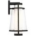 Anau; 1 Light; Medium Lantern; Matte Black Finish w Etched Opal/Clear Glass