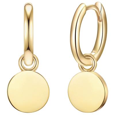 Glanzstücke München Creolen Kreis Sterling Silber in Gelbgold 9,7 mm Damen Image