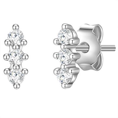 Glanzstücke München Ohrstecker Sterling Silber Topas in 6,1 mm Damen Image