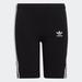 Adidas Shorts | Adidas Adicolor Cycling Biker Shorts Black High Rise Waist Stripe Size Xs | Color: Black/White | Size: Xs