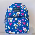 Disney Bags | Loungefly Donald And Daisy Backpack | Color: Blue/Pink | Size: Os