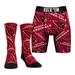 Men's Rock Em Socks Arizona Cardinals All-Over Logo Underwear and Crew Combo Pack