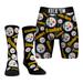 Men's Rock Em Socks Pittsburgh Steelers All-Over Logo Underwear and Crew Combo Pack