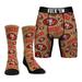 Men's Rock Em Socks San Francisco 49ers All-Over Logo Underwear and Crew Combo Pack