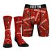 Men's Rock Em Socks Tampa Bay Buccaneers All-Over Logo Underwear and Crew Combo Pack