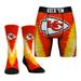 Men's Rock Em Socks Kansas City Chiefs V Tie-Dye Underwear and Crew Combo Pack