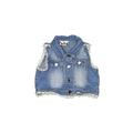 Rare Editions Denim Vest: Blue Jackets & Outerwear - Kids Girl's Size 6X