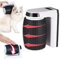 Shareed Cat Self Groomer Brush | Automatic Rotating Cat Massager | Self Groomer with Catnip Pouch Wall Mount Self Grooming Brush Massage Comb for Long & Short Kitten Cats