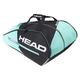 HEAD Unisex - Adult Tour Team Padel Monstercombi Tennis Bag, Black/Mint, One Size