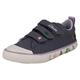 CLARKS Childrens Pattern Detailed Canvas Shoes Foxing Lo K - Denim Canvas - UK Size 8.5G - EU Size 26 - US Size 9W, Denim Purple