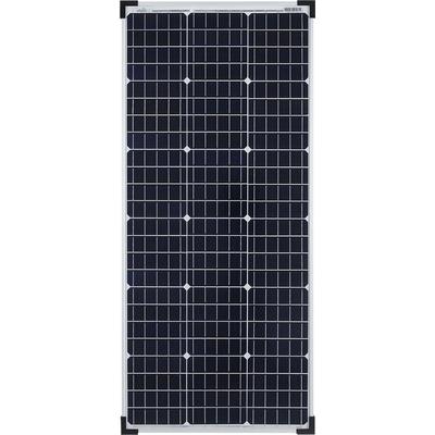 Solarmodul OFFGRIDTEC "100W 39V Solarmodul monokristallin", schwarz (baumarkt), Solarmodule, extrem wiederstandsfähiges ESG-Glas