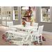 Gracie Oaks Djellona 6 - Person Dining Set Wood/Upholstered in White | Wayfair 636878594E8B48E095A38D4B6E715F27