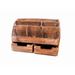 Lilac Lane Home Farmhouse Wood Desk Mail Organizer Wood in Brown | 5.98 H x 9.74 W x 14.17 D in | Wayfair DESK-ORG-WD