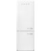 SMEG 27.8" Bottom Freezer 16.26 cu. ft. Energy Star Refrigerator in White | 80.7 H x 27.8 W x 31.9 D in | Wayfair FAB38ULWH