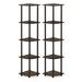 Symple Stuff 57.7" H x 11.6" W Plastic Corner Bookcase Plastic in Brown | 57.7 H x 11.6 W x 11.6 D in | Wayfair 67B9FCCBC94A42778C7B7E950C87B6AD